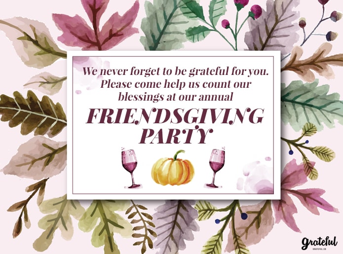 Friendsgiving e-invites 