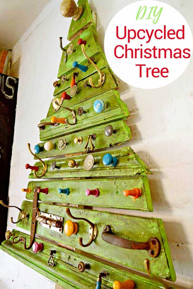 Recycled-DIY-wood-Christmas-tree-pin