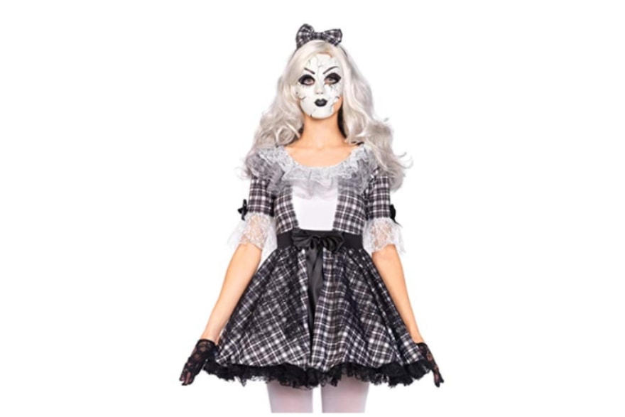 Scary women's Halloween costume ideas 2018 pretty porcelain doll from Amazon