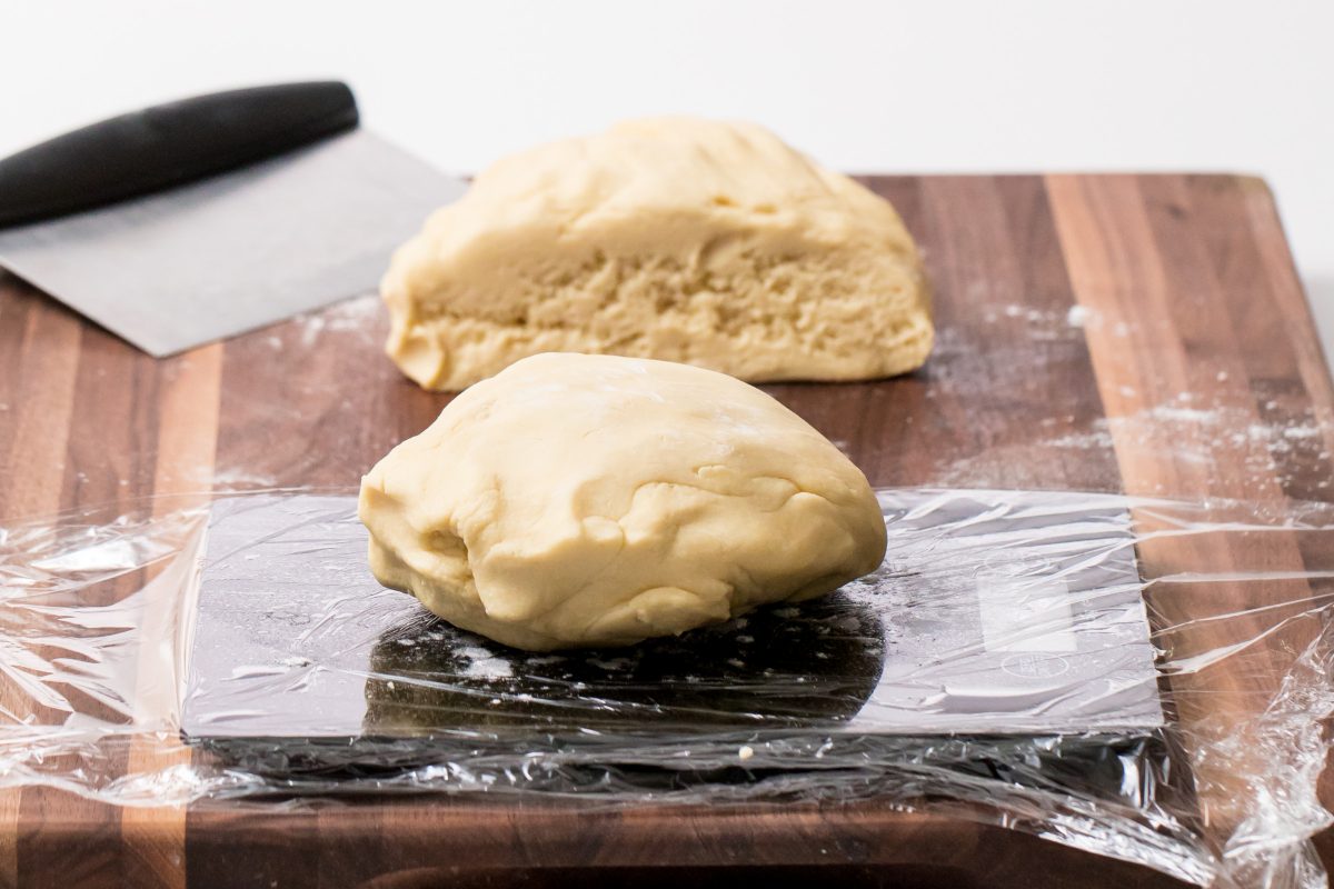 5D4B6288 - Holiday Pinwheel Cookies - Divide the dough in half