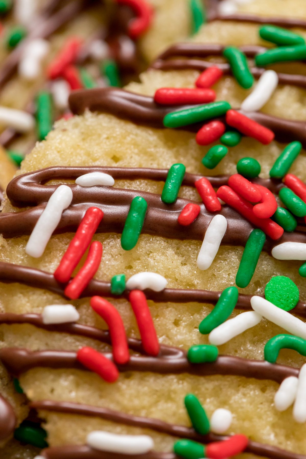 5D4B6995 - Chocolate Drizzled Christmas Cookies with Holiday Jimmies