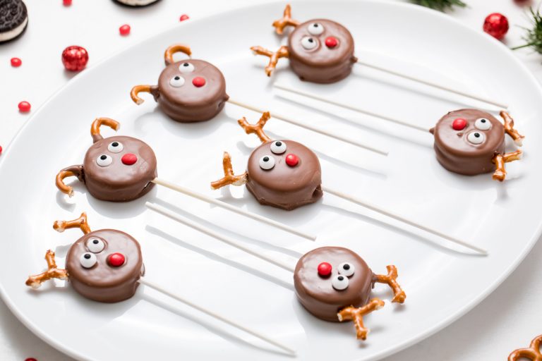 Our Reindeer Oreo pops are a fun and easy Christmas treat your kids can help make