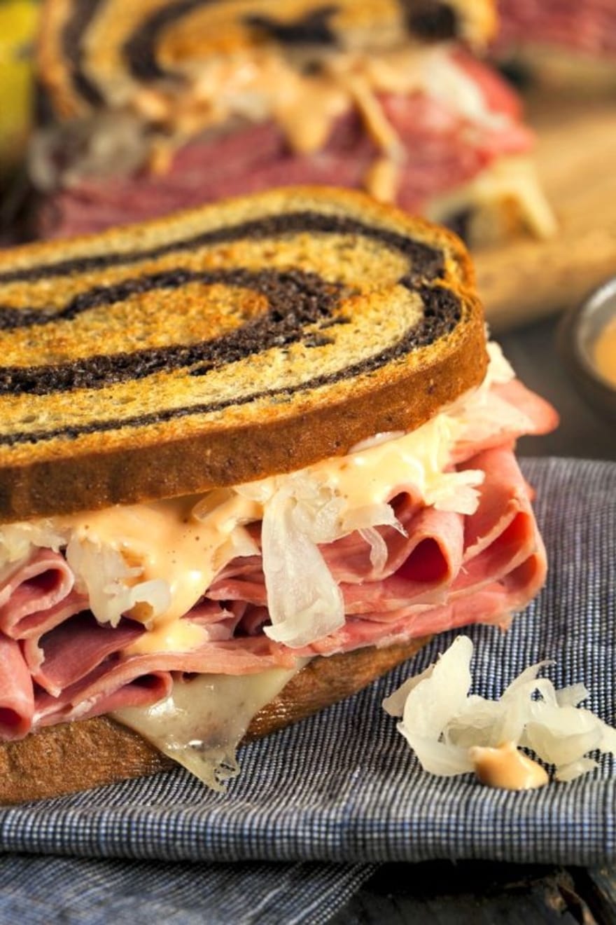 Dinner and a movie When Harry Met Sally Reuben sandwich from The Wicked Noodle