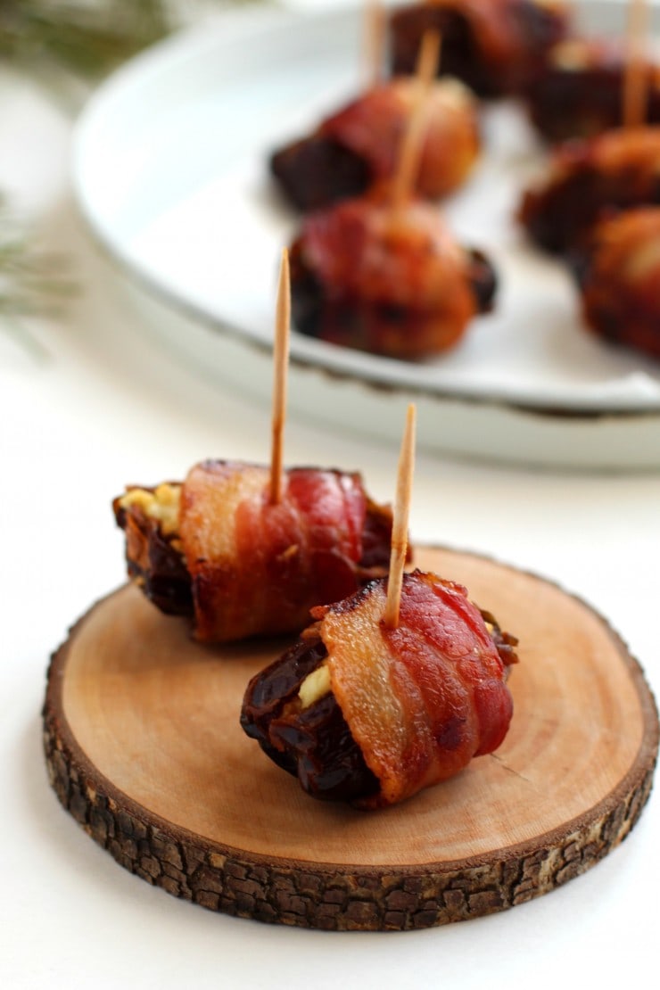 Goat-Cheese-Stuffed-Bacon-Wrapped-Dates