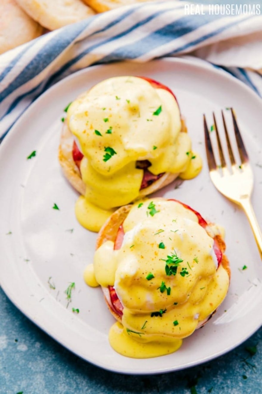 Dinner and a movie 'Mary Poppins' Eggs Benedict English muffin