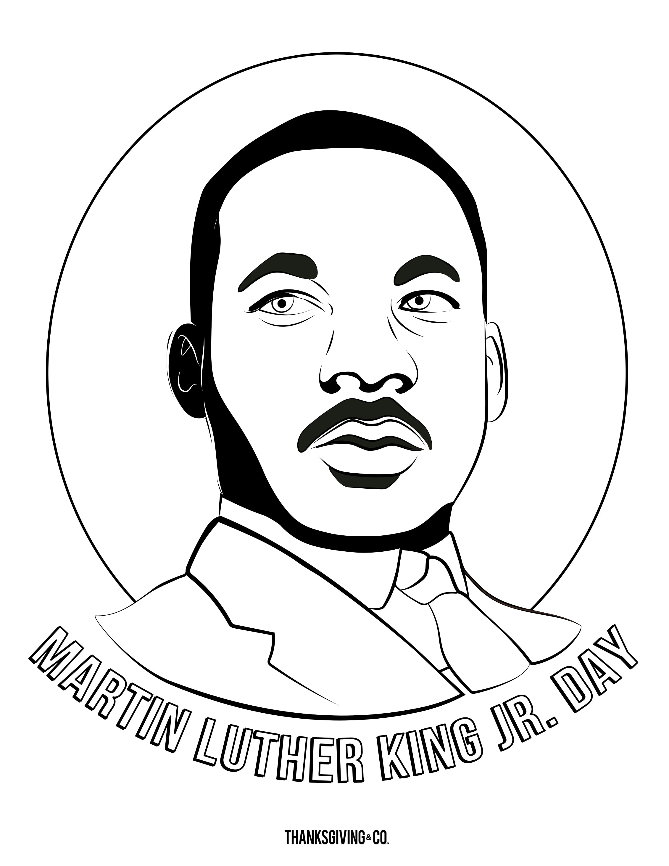 Share these fun Martin Luther King Jr. coloring pages with your