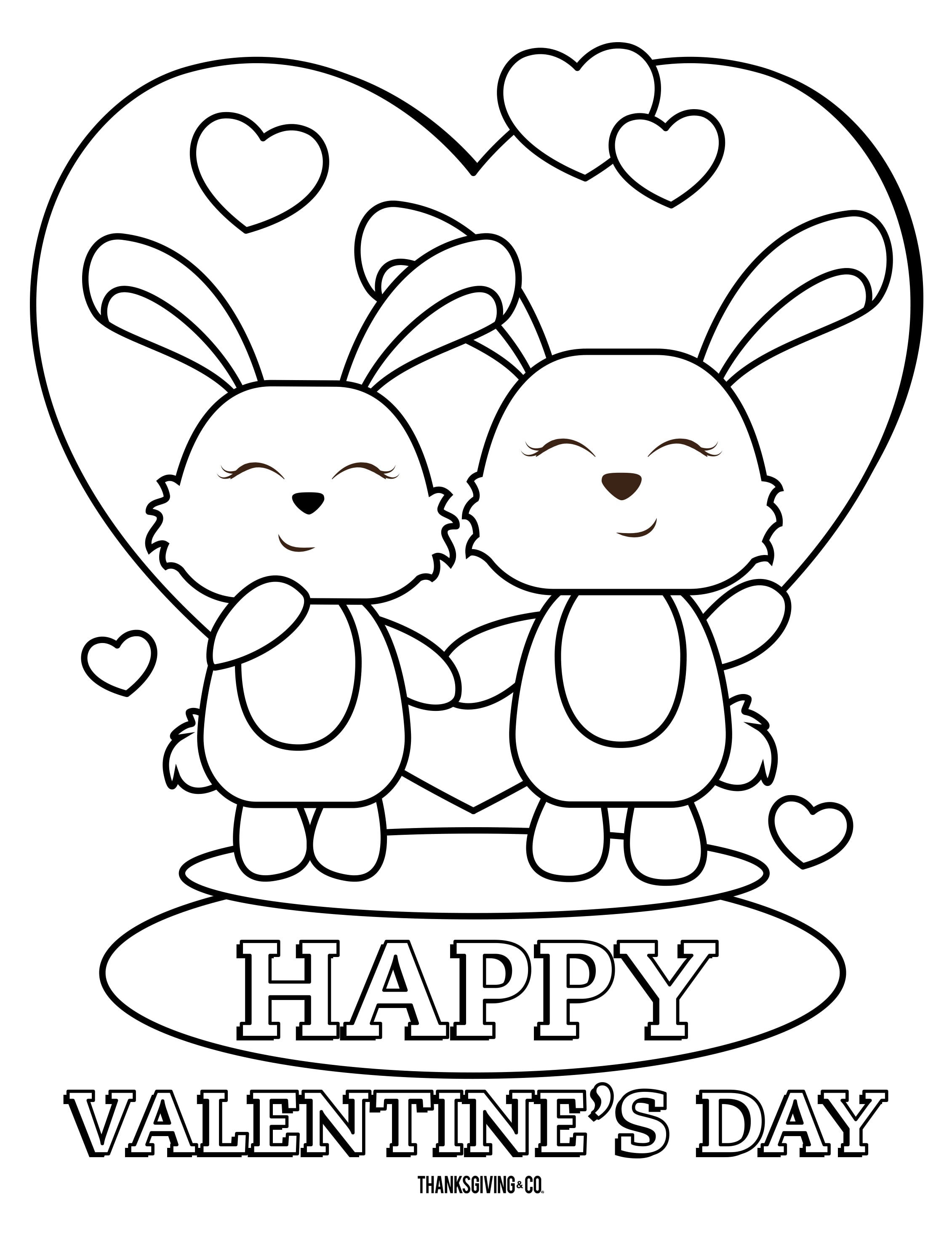 Valentine Free Printables Color Pages