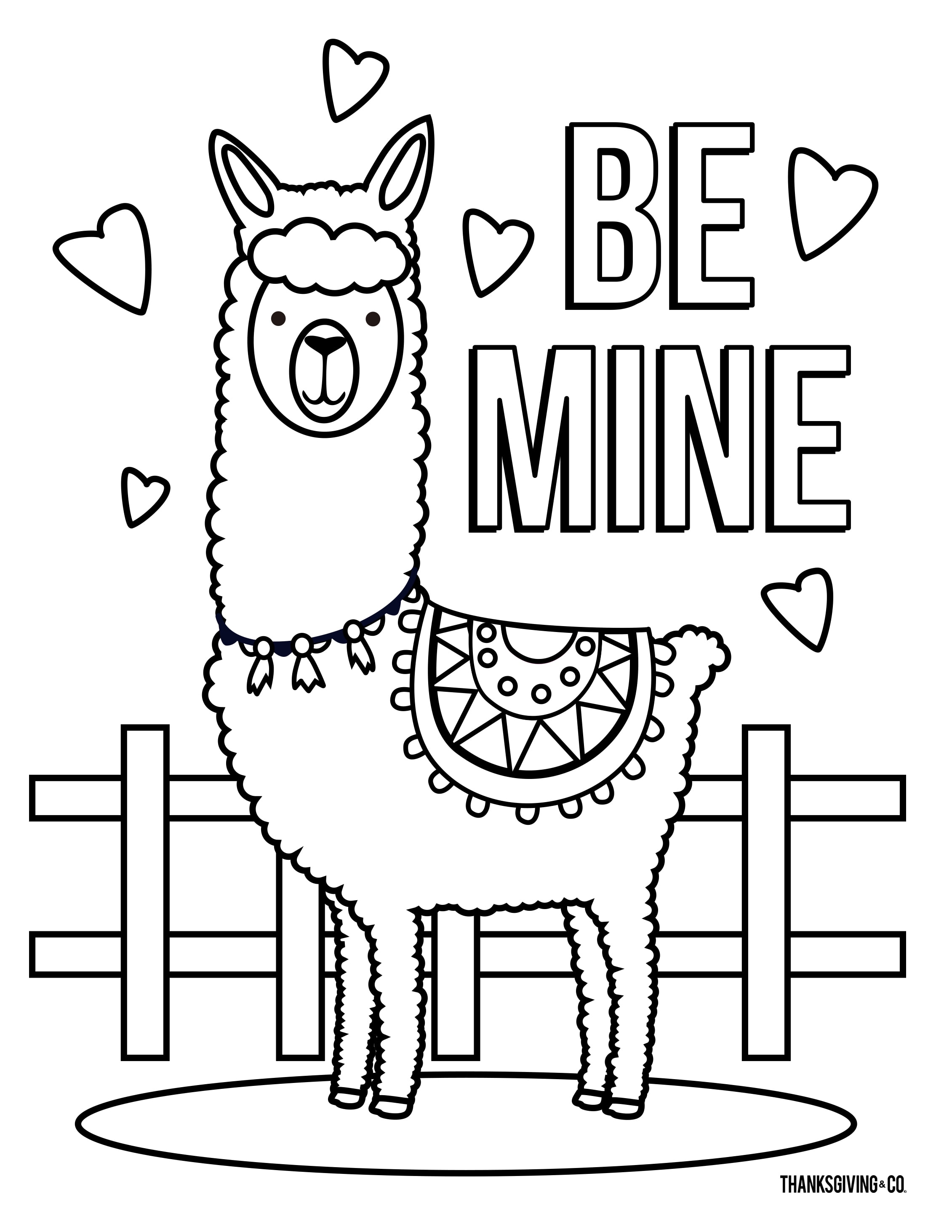 4 free Valentine's Day coloring pages for kids