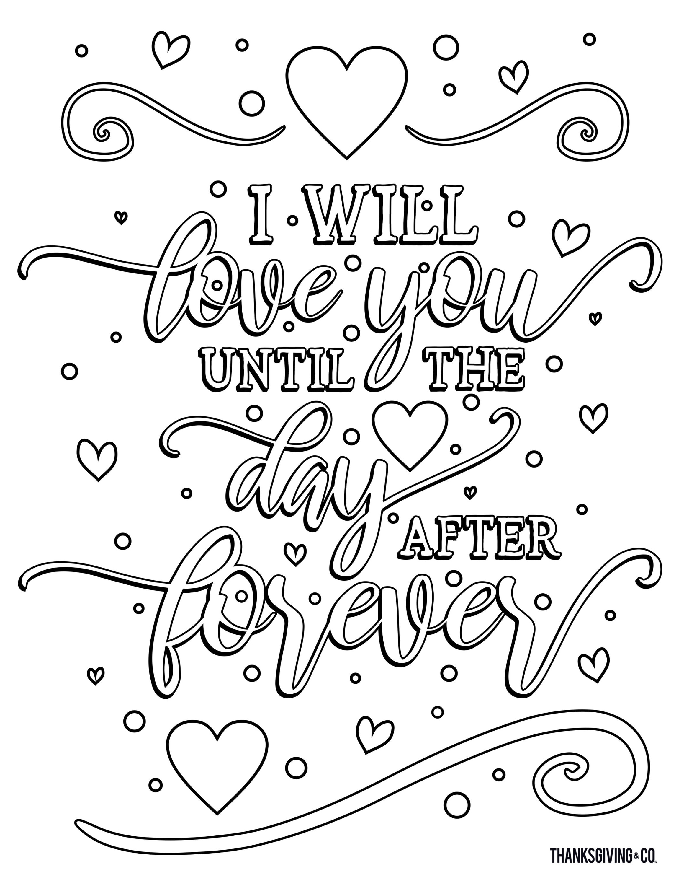 4 free adult coloring pages for Valentine's Day that will bring out