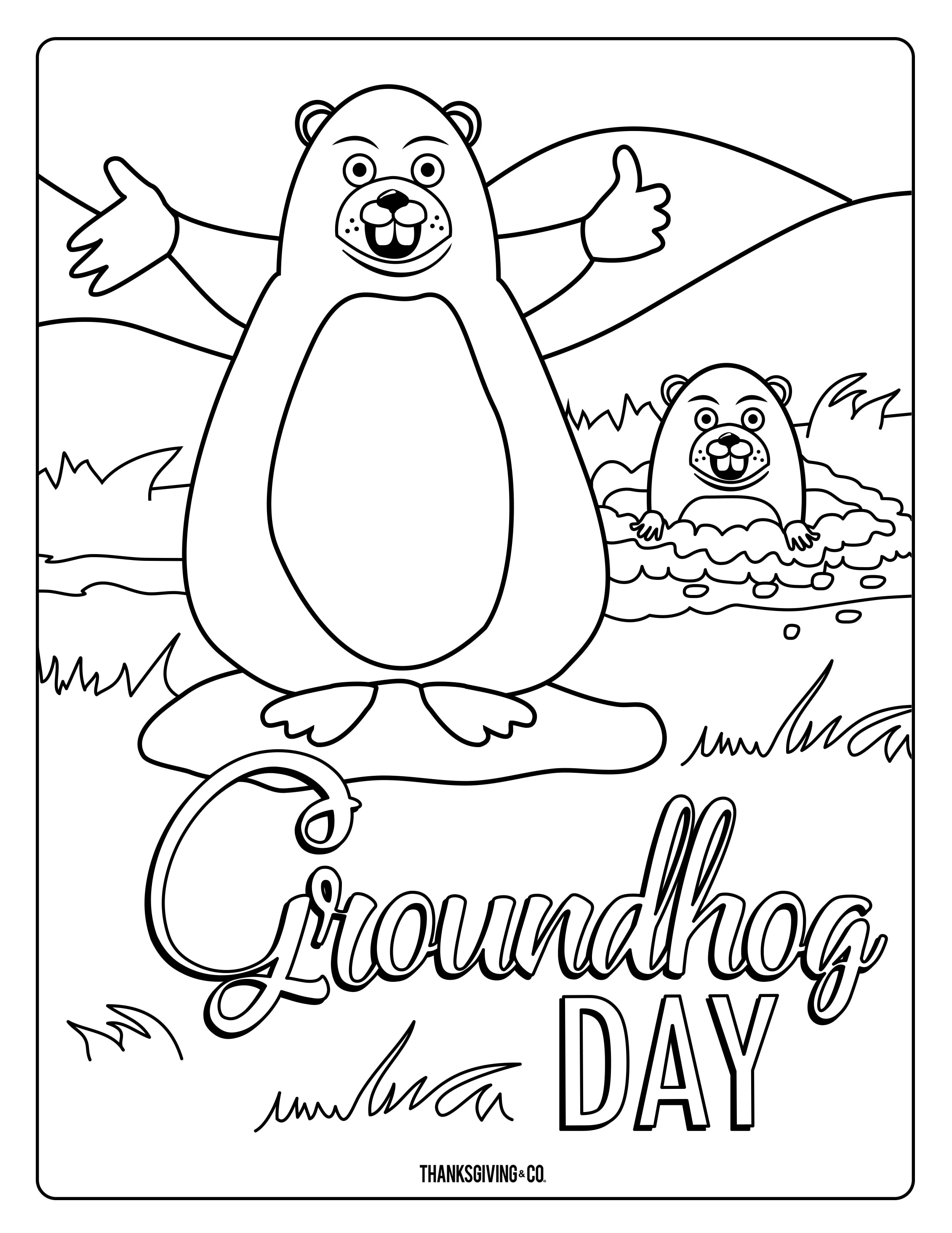 groundhog-day-coloring-pages