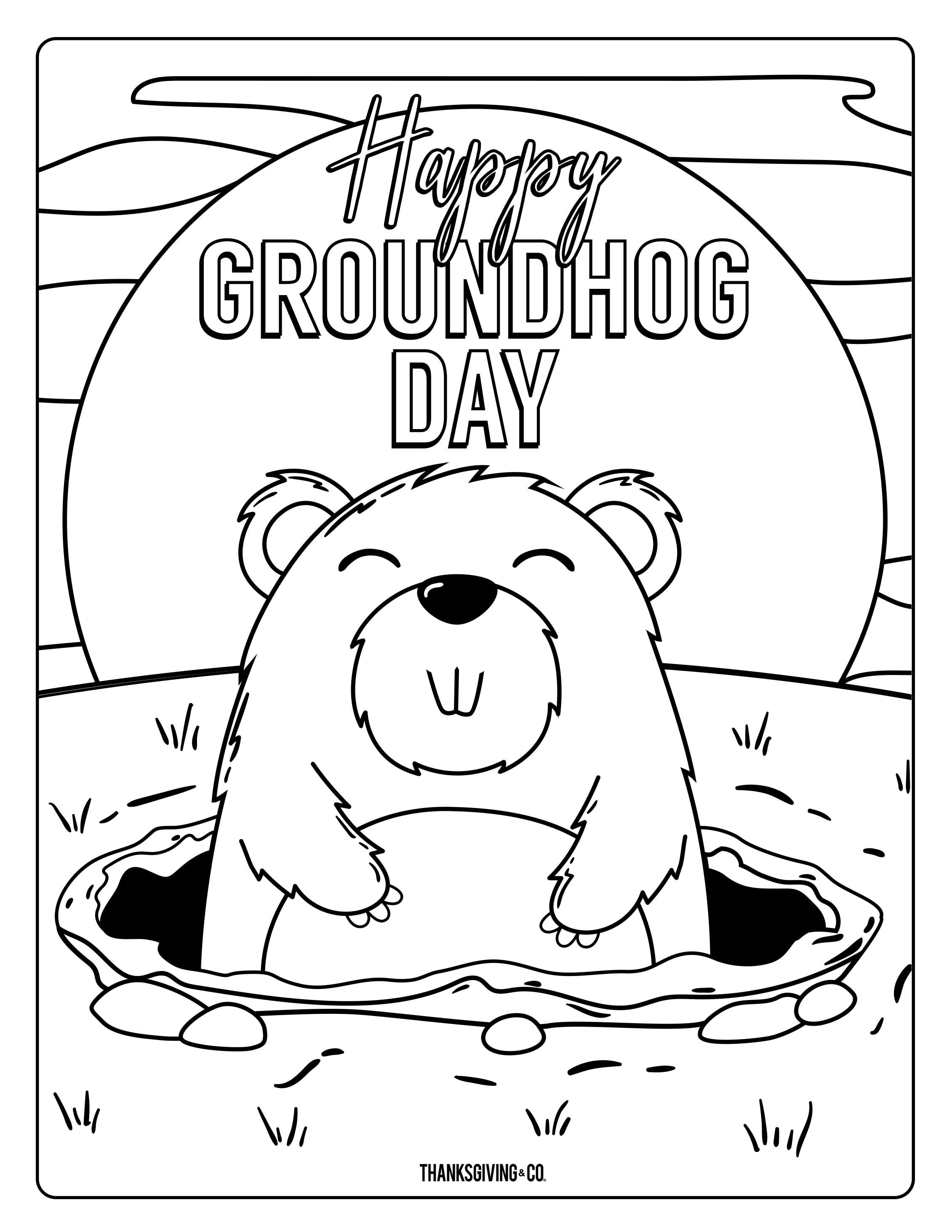 Groundhog Day Free Printables Printable Word Searches