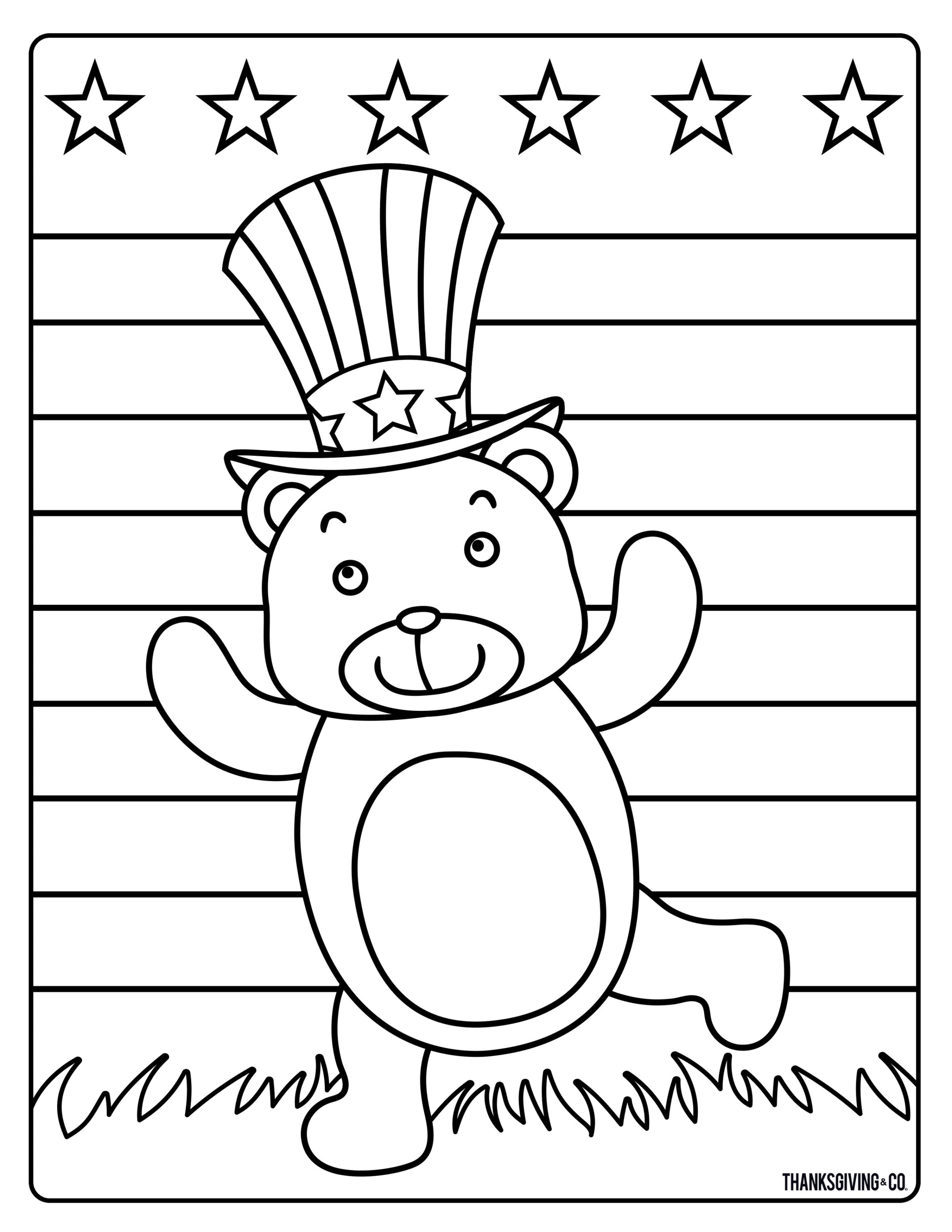8 free printable Presidents Day coloring pages