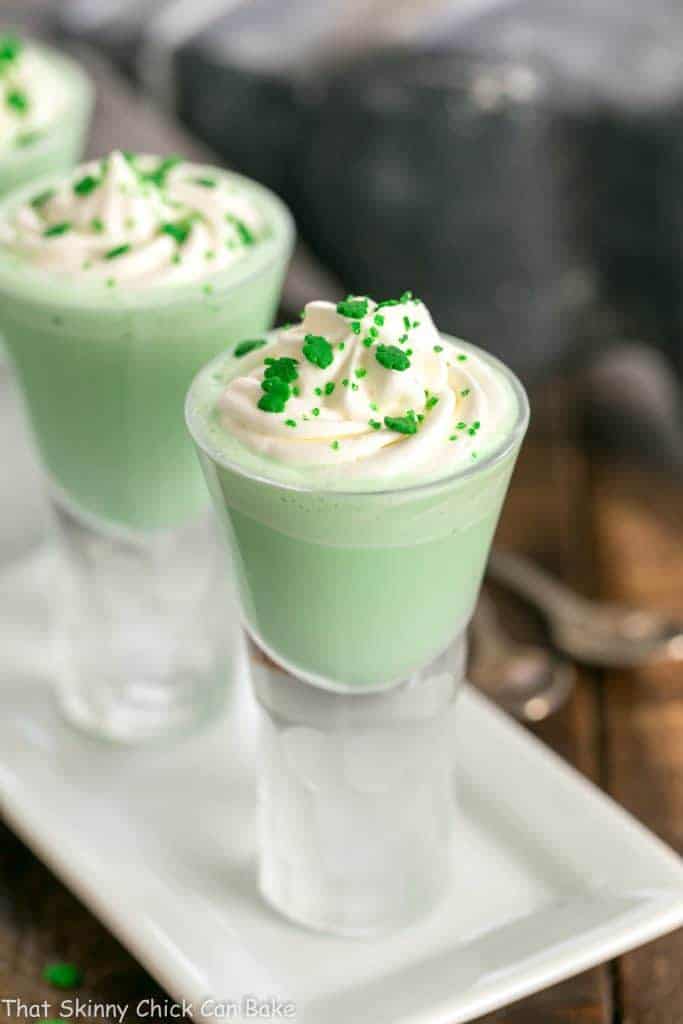 Shamrock-Shooters-with-Creme-de-Menthe