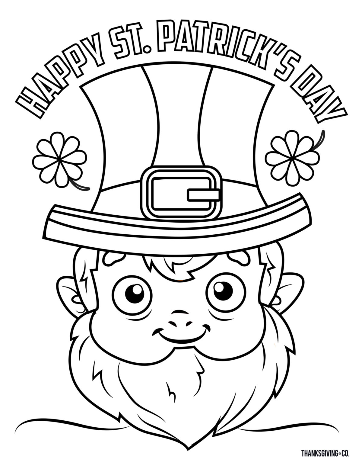 Leprechaun Coloring Pages