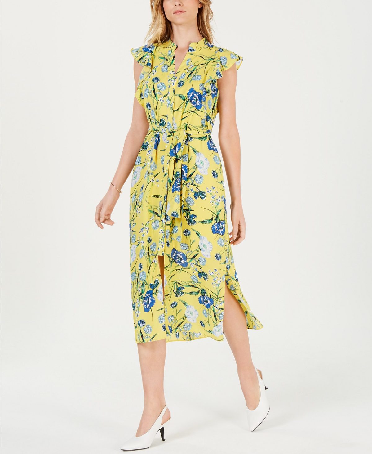 printed-flutter-sleeve-midi-dress-easter-fashion-for-women