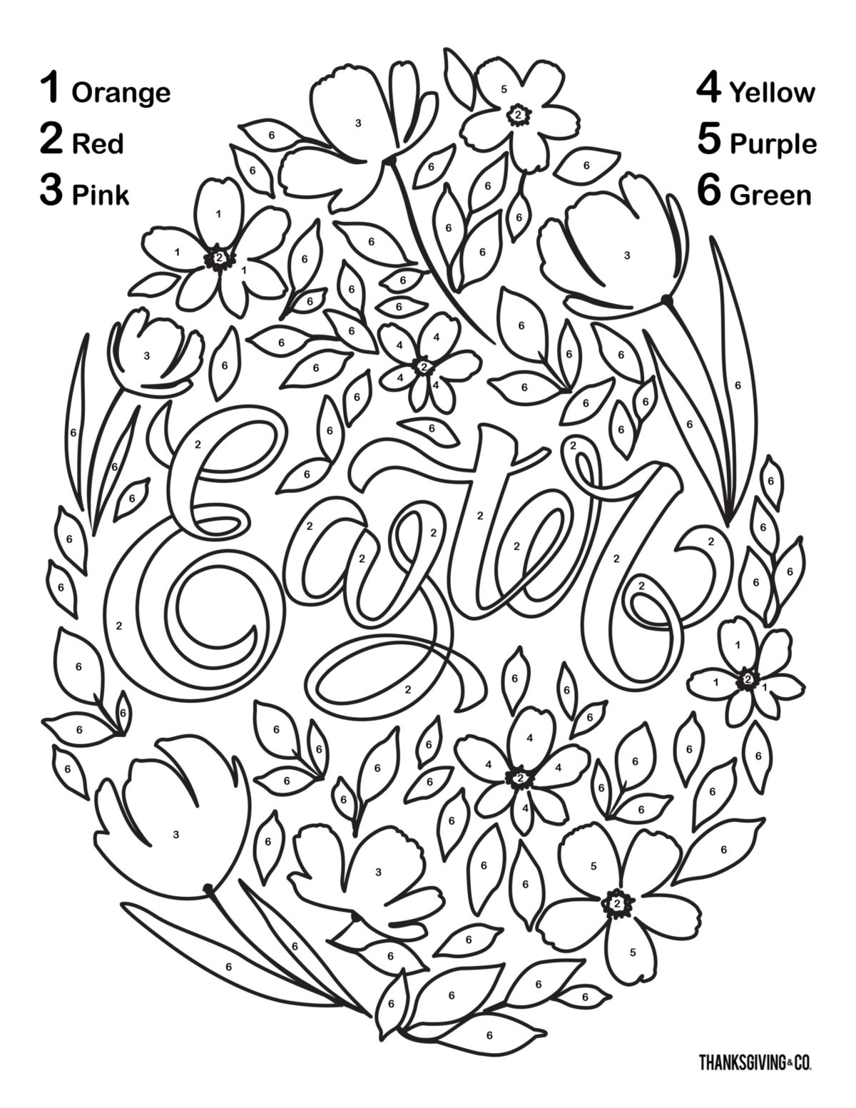 Free Printable Color By Number Pages For Adults Worksheets ...