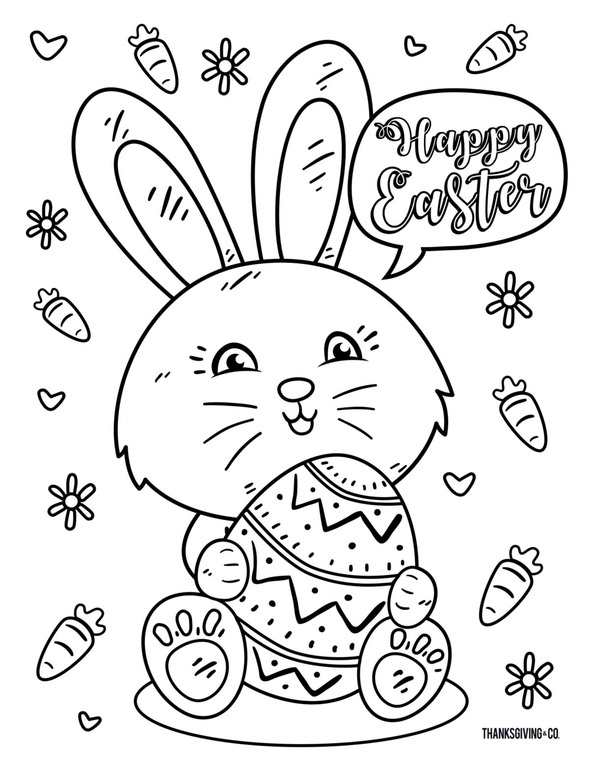 8 free printable Easter coloring pages your kids will love