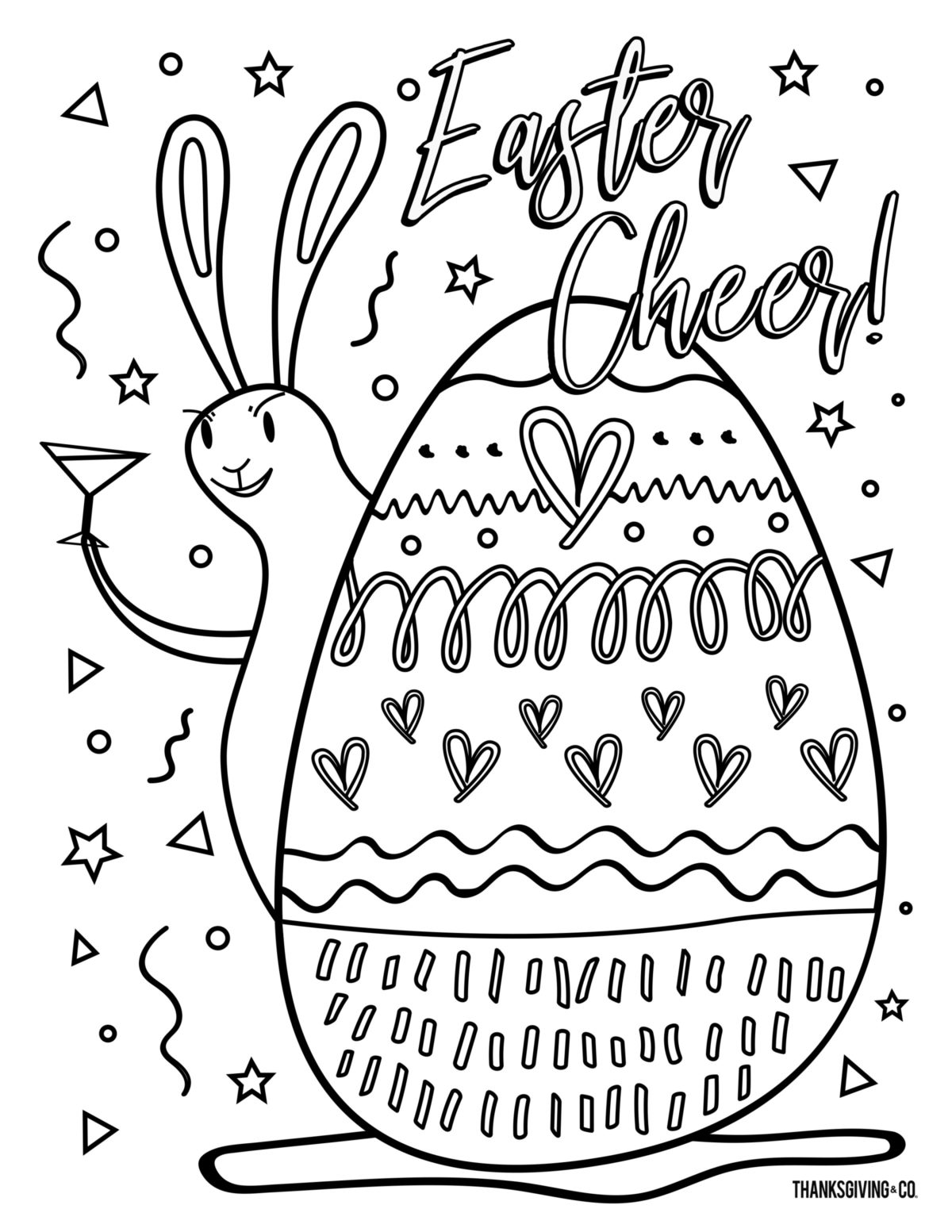 20 free printable Easter coloring pages for adults that will ...