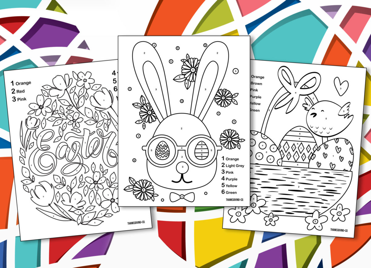 3 Color By Number Easter Printables To Keep Your Kids Entertained