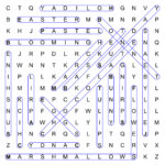 Thanksgiving com Easter wordsearch puzzle solution