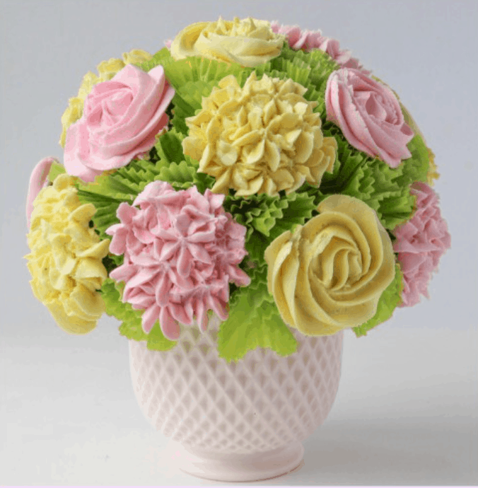 Edible cupcake Flower Bouquet