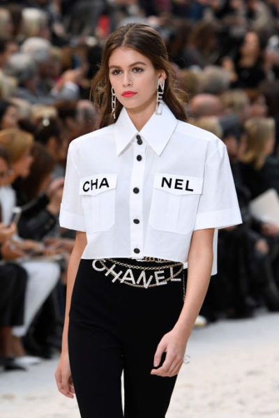 Kaia Gerber in Chanel runway show