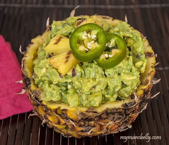 Grilled Jalapeno Pineapple Guacamole