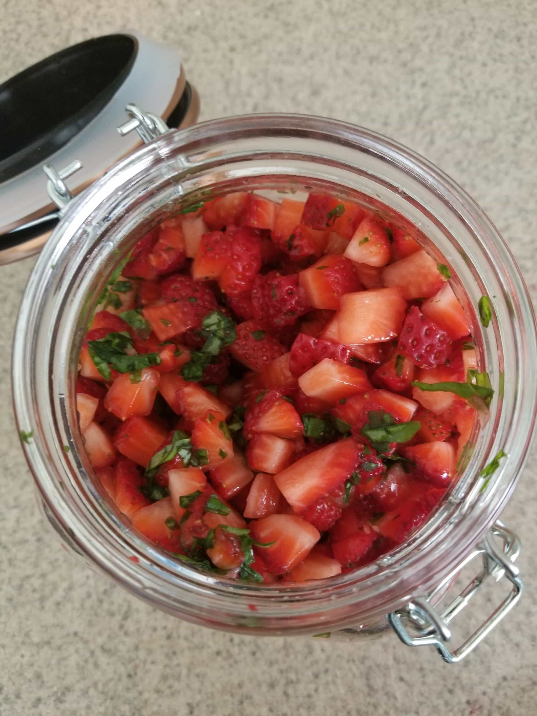 strawberry basil kombucha waffles spritzer