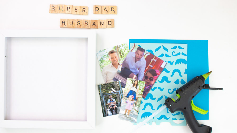 fathers day shadow box supplies