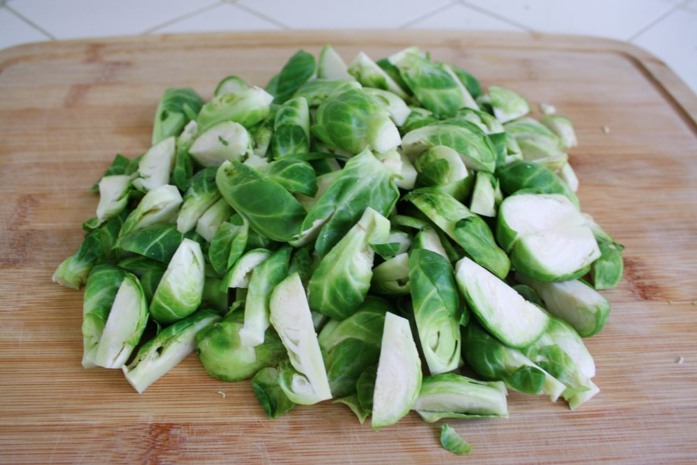 chopped brussels sprouts