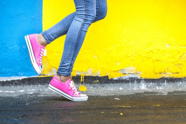pink sneakers psychology of color