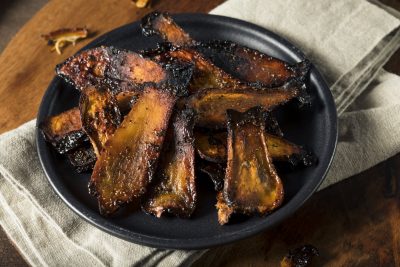 Homemade Vegan King Oyster Mushroom Bacon