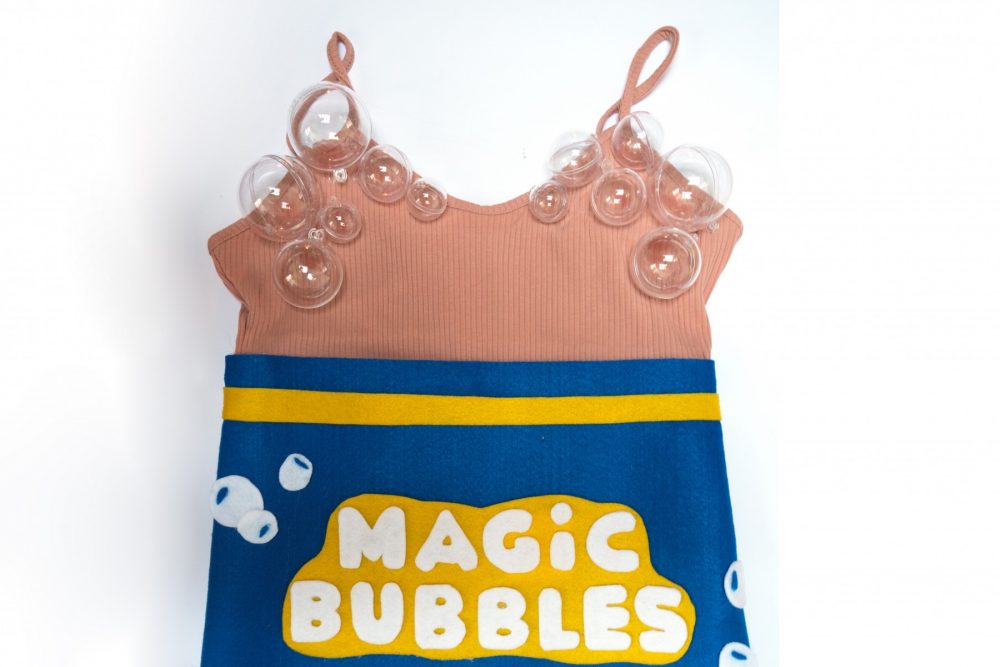 bubble costume with ornaments
