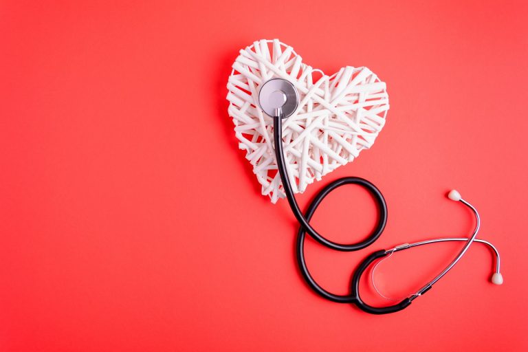 heart with stethoscope flat lay celibacy