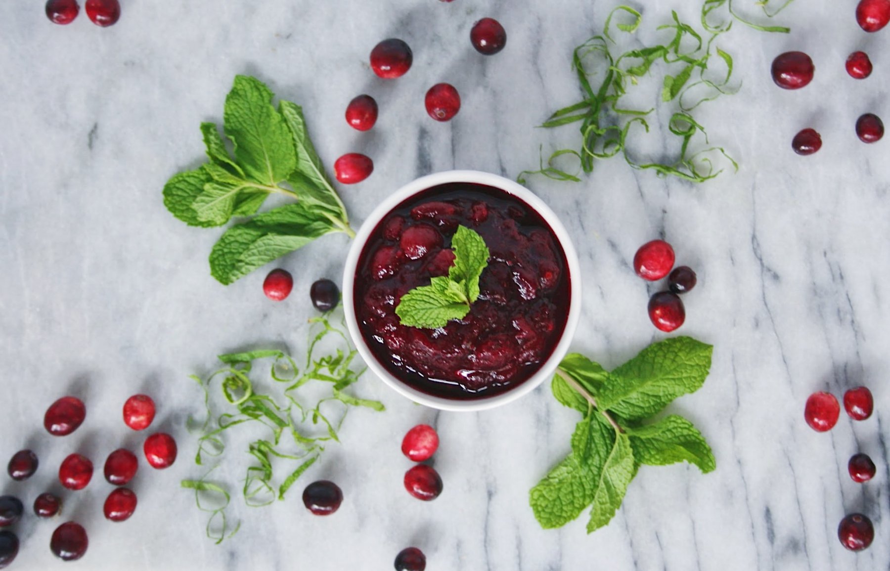 minted cranberry sauce