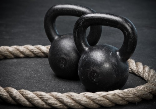 kettlebell and battle ropes functional training